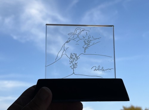 Raro disegno cristallo - , nudo